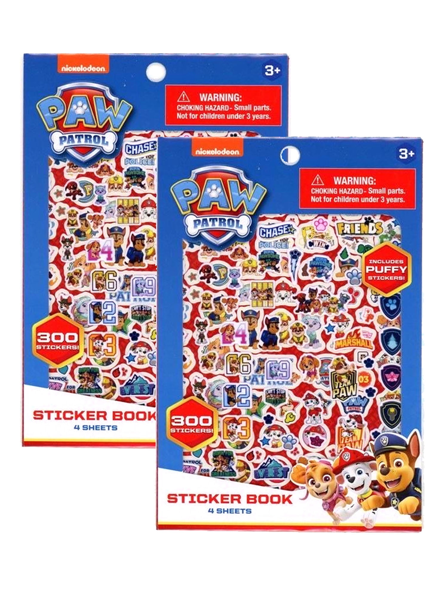 Paw Patrol Sticker Books 2Piece Set