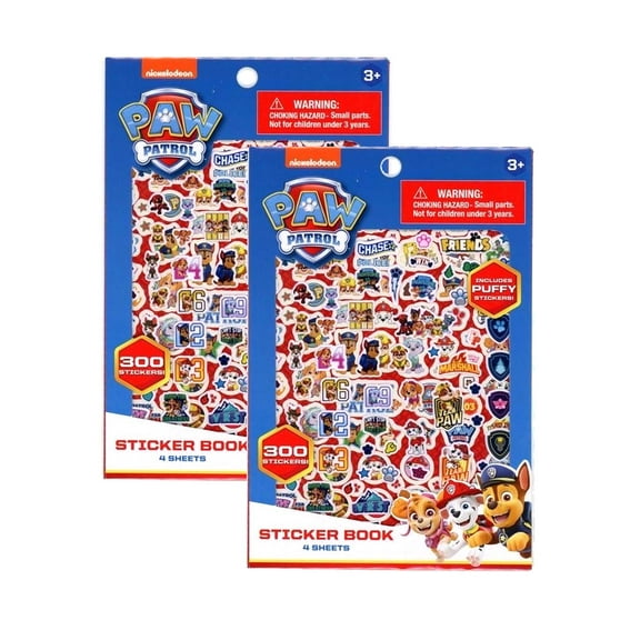 Paw Patrol Sticker Books 2-Piece Set