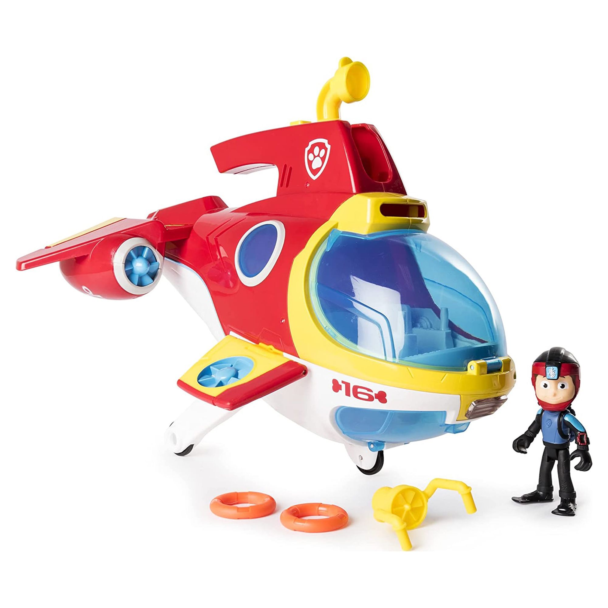Paw Patrol Sub Patroller Air to Sea Vehicle with Lights, Sounds & Launcher - image 1 of 8