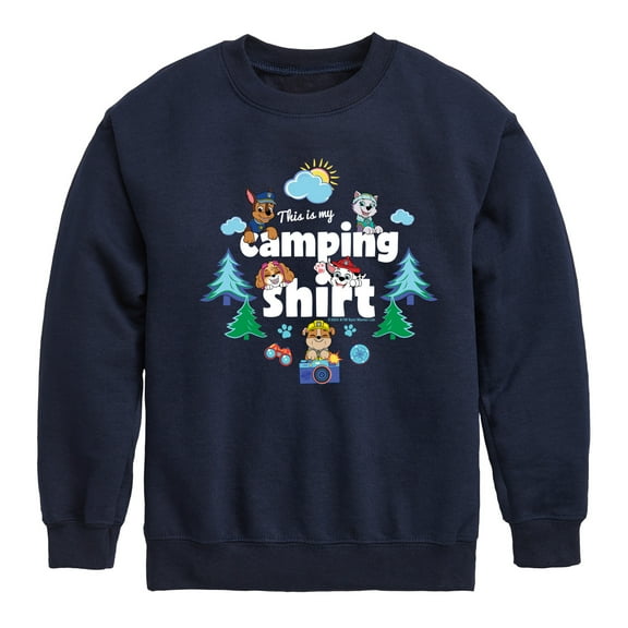 Paw Patrol - Summer Is For Camping - Toddler And Youth Crewneck Fleece Sweatshirt