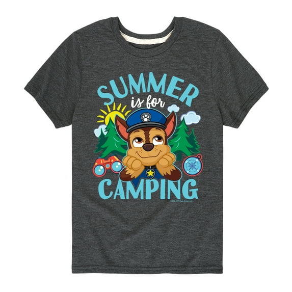 Paw Patrol - Summer Is For Camping - Toddler And Youth Short Sleeve Graphic T-Shirt