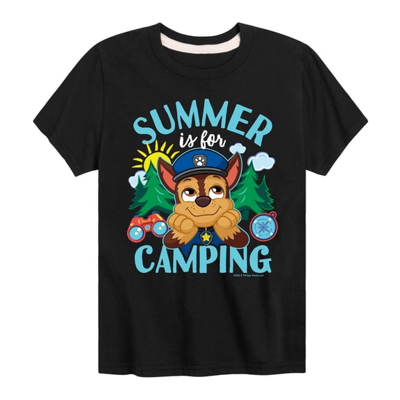 Paw Patrol - Summer Is For Camping - Toddler And Youth Short Sleeve Graphic T-Shirt