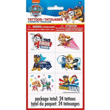 Paw Patrol Tattoo Sheets