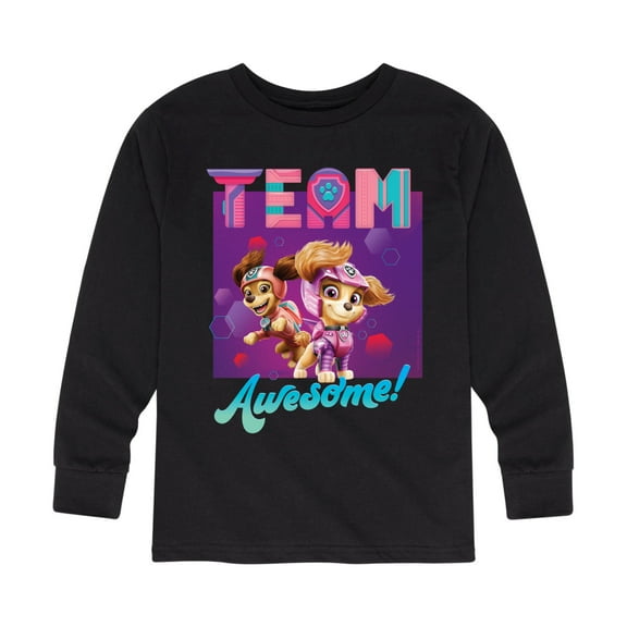 Paw Patrol - Team Awesome - Toddler And Youth Long Sleeve Graphic T-Shirt