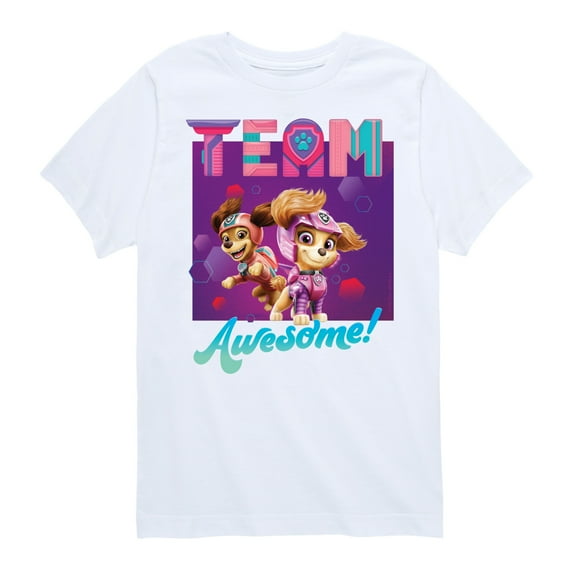 Paw Patrol - Team Awesome - Toddler And Youth Short Sleeve Graphic T-Shirt