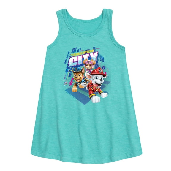 Paw Patrol - Team Awesome - Toddler and Youth Girls A-line Dress
