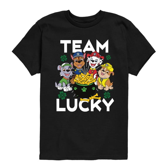 Paw Patrol - Team Lucky - Youth Boys Short Sleeve Graphic T-Shirt
