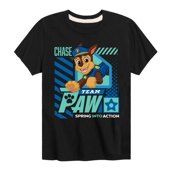 Paw Patrol - Team Paw Chase - Toddler & Youth Short Sleeve Graphic T-Shirt