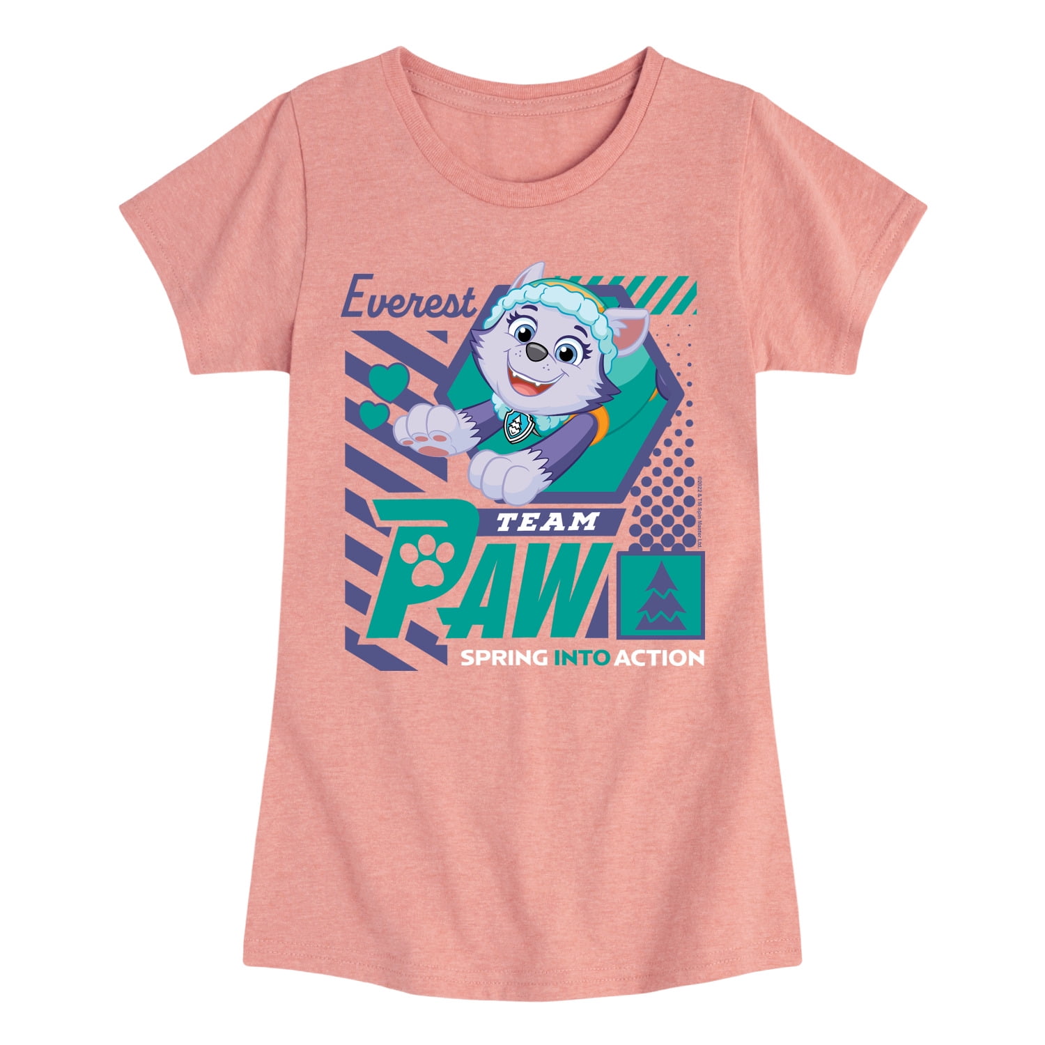 Girls Paw Patrol Summer T-Shirt & Shorts Set – White & Black main image 1