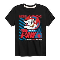 Paw Patrol - Team Paw Marshall - Toddler & Youth Short Sleeve Graphic T-Shirt