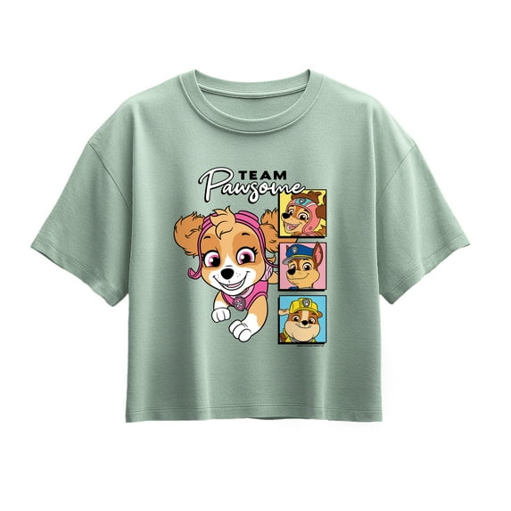 Paw Patrol - Team Pawsome - Youth Girls Boxy T-Shirt