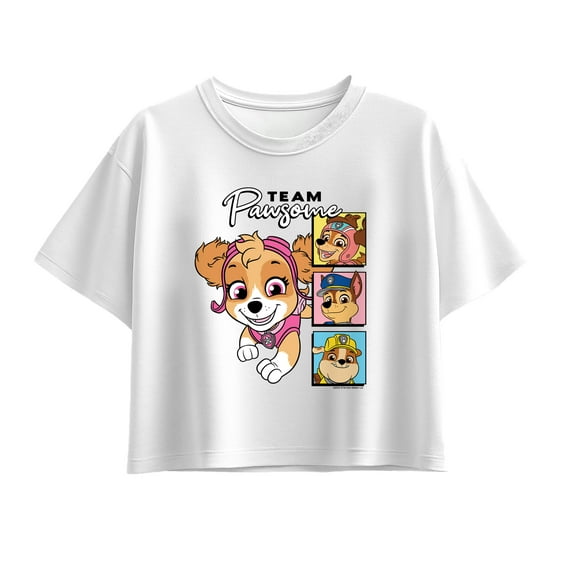 Paw Patrol - Team Pawsome - Youth Girls Boxy T-Shirt