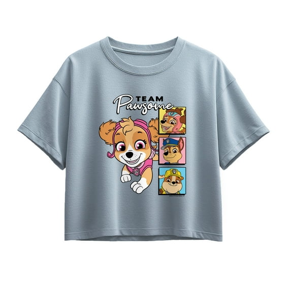 Paw Patrol - Team Pawsome - Youth Girls Boxy T-Shirt