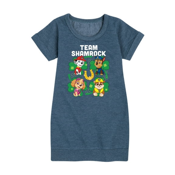 Paw Patrol - Team Shamrock - Toddler And Youth Girls Fleece Dress