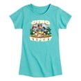 thumbnail image 1 of Paw Patrol: The Dino Movie - Dino Expert Pups - Toddler Girls Fitted Short Sleeve T-Shirt, 1 of 4