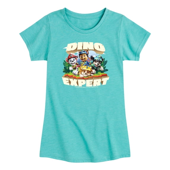 Paw Patrol: The Dino Movie - Dino Expert Pups - Toddler Girls Fitted Short Sleeve T-Shirt