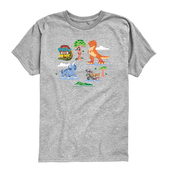 Paw Patrol: The Dino Movie - Dino Grid - Toddler Boys Short Sleeve Graphic T-Shirt