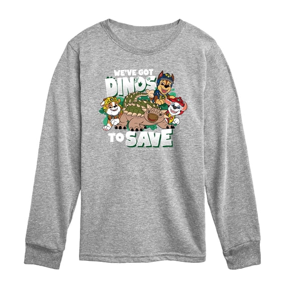 Paw Patrol: The Dino Movie - Dinos To Save Anky - Toddler Boys Long Sleeve Graphic T-Shirt