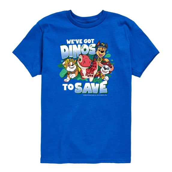 Paw Patrol: The Dino Movie - Dinos To Save - Toddler Boys Short Sleeve Graphic T-Shirt