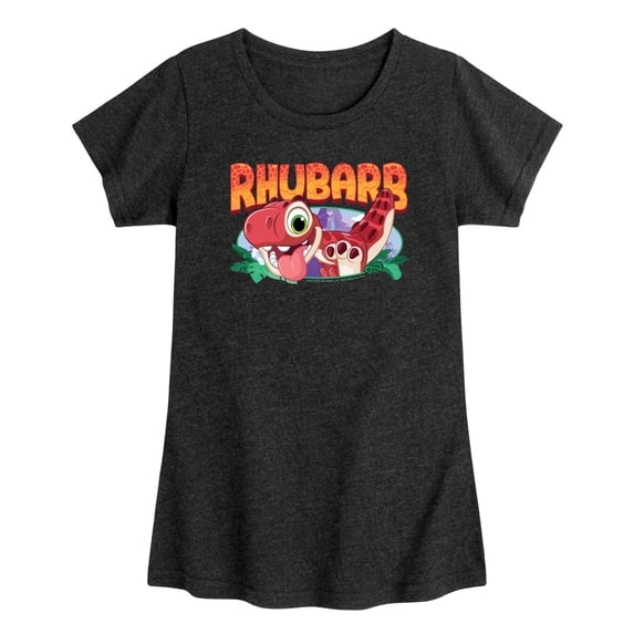 Paw Patrol: The Dino Movie - Rhubarb Dino - Toddler Girls Fitted Short Sleeve T-Shirt