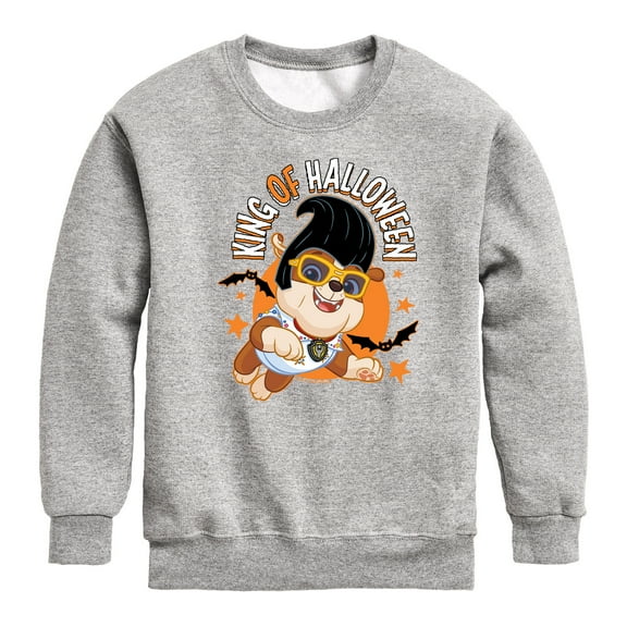 Paw Patrol - The King Of Halloween - Toddler And Youth Crewneck Fleece Sweatshirt