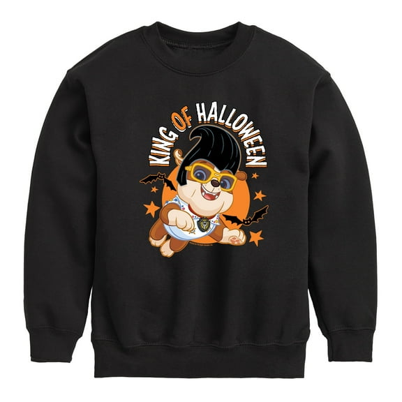 Paw Patrol - The King Of Halloween - Toddler And Youth Crewneck Fleece Sweatshirt