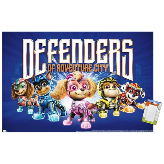 Paw Patrol: The Mighty Movie - Defenders Wall Poster, 22.375" x 34"