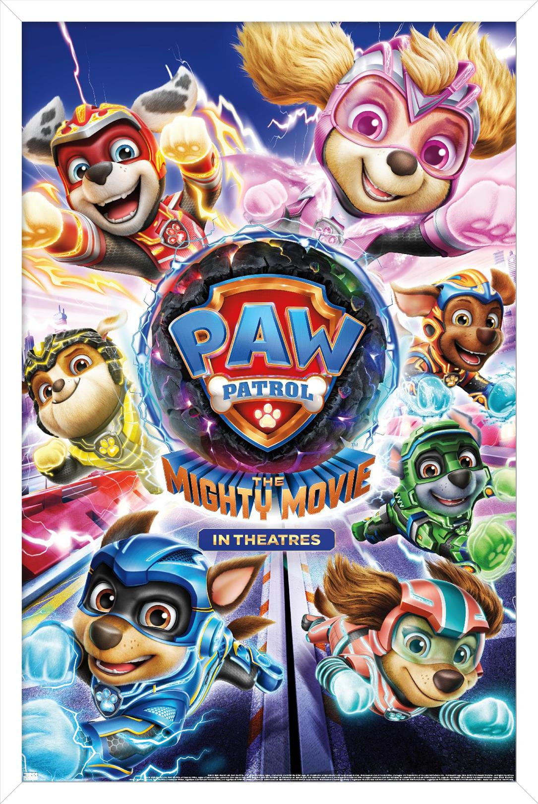 Paw Patrol The Mighty Movie One Sheet Wall Poster, 14.725" x 22.375