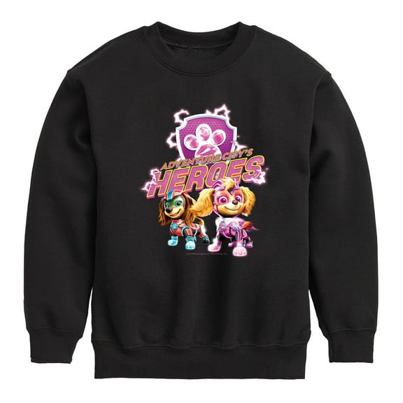 Paw Patrol The Movie - Adventure Citys Heroes  - Toddler & Youth Crewneck Fleece Sweatshirt