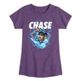 thumbnail image 1 of Paw Patrol The Movie - Chase Lightning - Toddler & Youth Girls Short Sleeve Graphic T-Shirt, 1 of 6