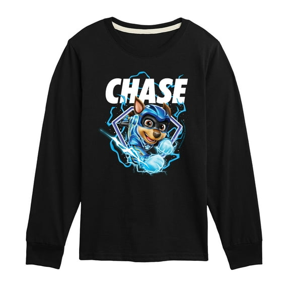Paw Patrol The Movie - Chase Lightning - Toddler & Youth Long Sleeve Graphic T-Shirt
