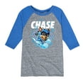 thumbnail image 1 of Paw Patrol The Movie - Chase Lightning - Toddler & Youth Raglan Graphic T-Shirt, 1 of 5