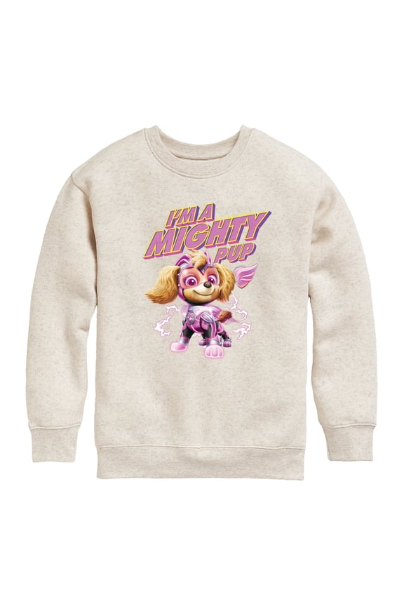 The Movie - I'm A Mighty Pup - Toddler & Youth Crewneck Fleece Sweatshirt