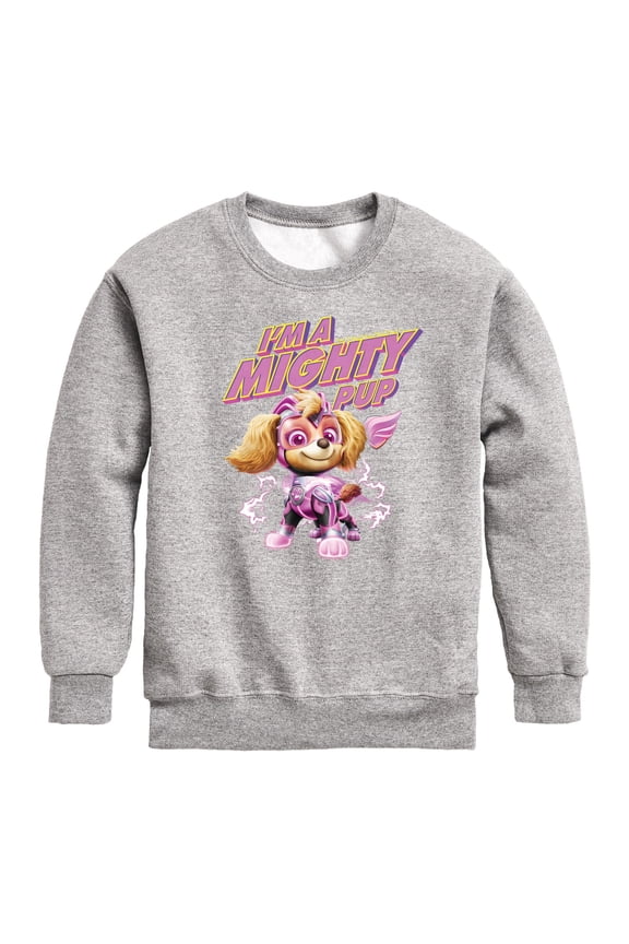 The Movie - I'm A Mighty Pup - Toddler & Youth Crewneck Fleece Sweatshirt