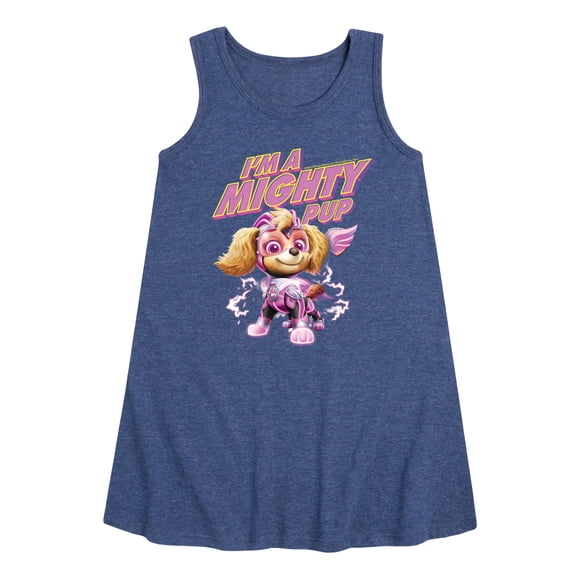 Paw Patrol The Movie - I'm A Mighty Pup - Toddler & Youth Girls A-line Dress