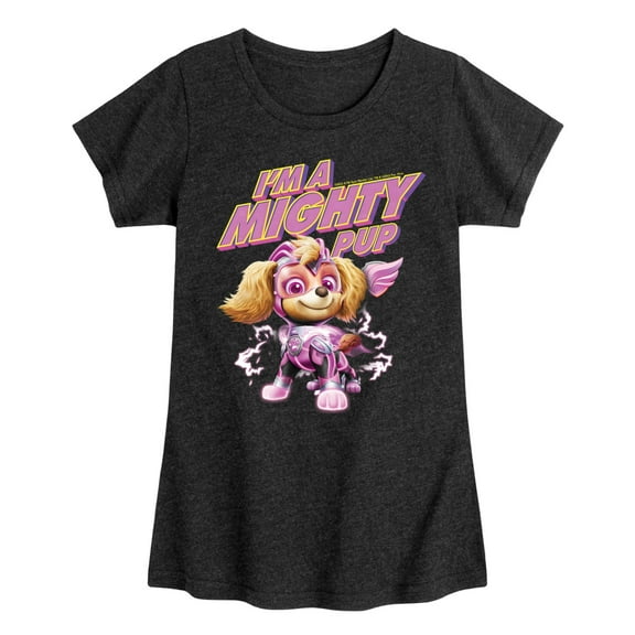 Paw Patrol The Movie - I'm A Mighty Pup - Toddler & Youth Girls Short Sleeve Graphic T-Shirt