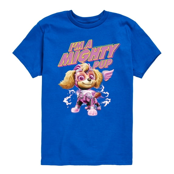 Paw Patrol The Movie - I'm A Mighty Pup - Toddler & Youth Short Sleeve Graphic T-Shirt