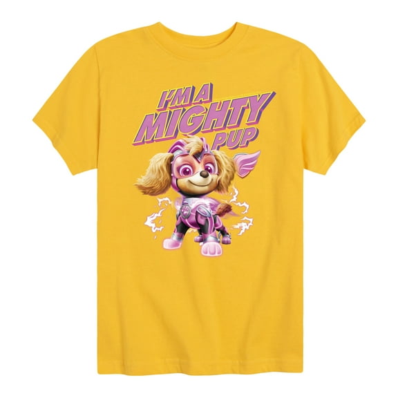 Paw Patrol The Movie - I'm A Mighty Pup - Toddler & Youth Short Sleeve Graphic T-Shirt