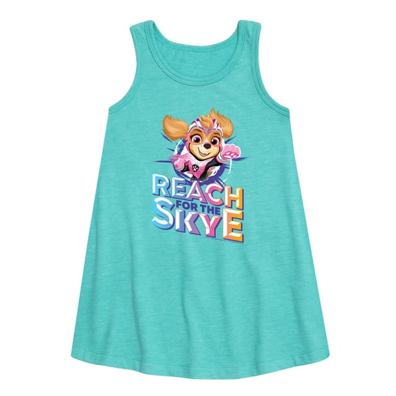 Paw Patrol The Movie - Reach For The Skye Lightning - Toddler & Youth Girls A-line Dress