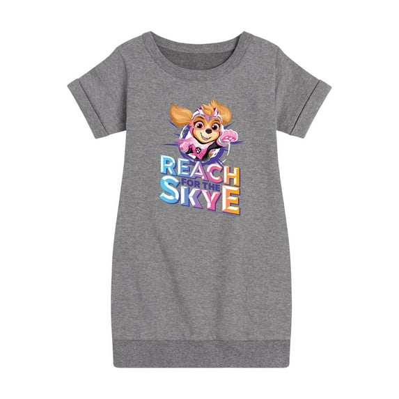 Paw Patrol The Movie - Reach For The Skye - Toddler & Youth Girls Fleece Dress