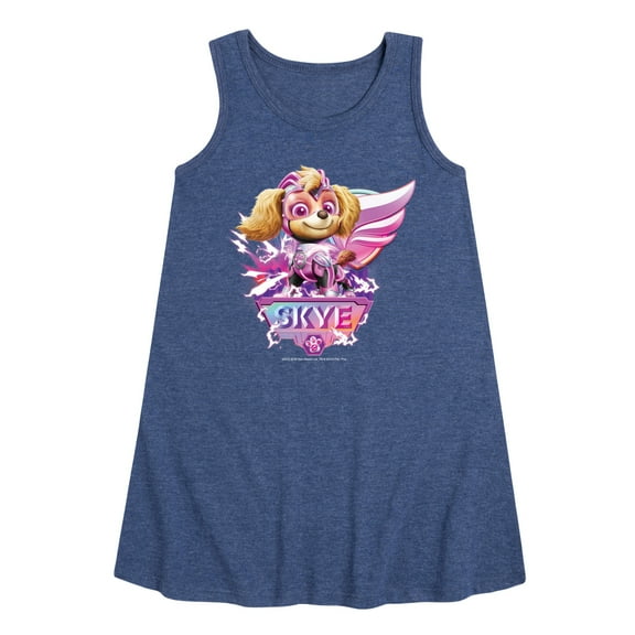 Paw Patrol The Movie - Skye Lightning - Toddler & Youth Girls A-line Dress