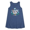 thumbnail image 1 of Paw Patrol - This Is My Camping Shirt - Toddler And Youth Girls Fleece Dress, 1 of 6