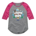 thumbnail image 1 of Paw Patrol - This Is My Camping Shirt - Toddler And Youth Girls Raglan Graphic T-Shirt, 1 of 6