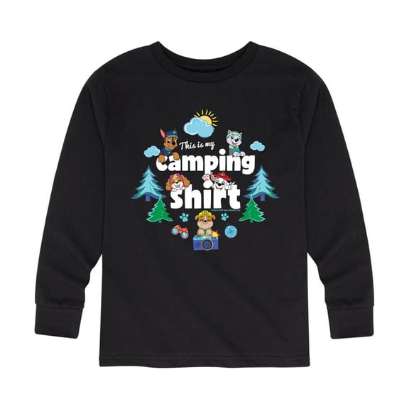 Paw Patrol - This Is My Camping Shirt - Toddler And Youth Long Sleeve Graphic T-Shirt