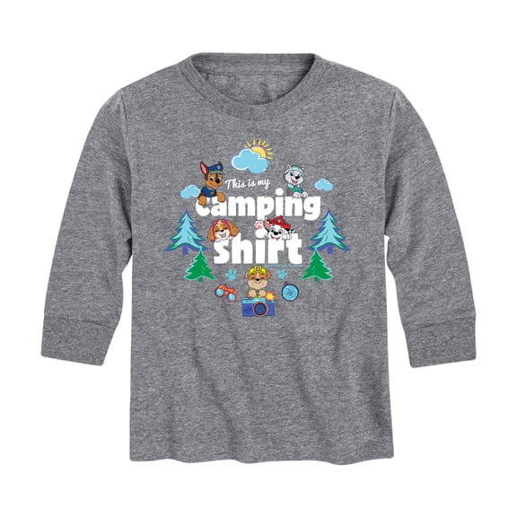 Paw Patrol - This Is My Camping Shirt - Toddler And Youth Long Sleeve Graphic T-Shirt