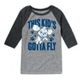thumbnail image 1 of Paw Patrol - This Kid's Gotta Fly - Toddler And Youth Raglan Graphic T-Shirt, 1 of 5