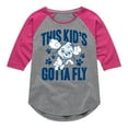 thumbnail image 1 of Paw Patrol - This Kids Gotta Fly - Toddler And Youth Girls Raglan Graphic T-Shirt, 1 of 5