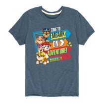 Paw Patrol - Time To Embark On Adventure - Toddler & Youth Short Sleeve Graphic T-Shirt