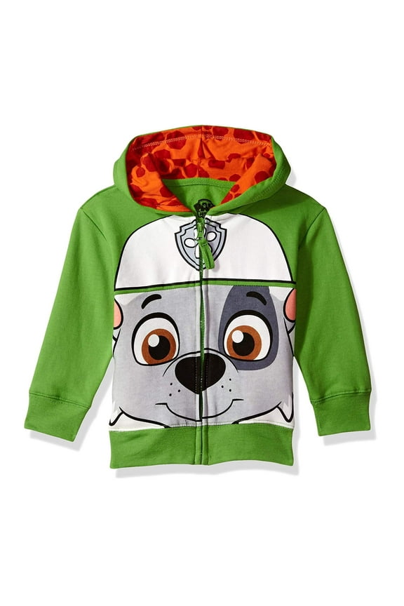Toddler Boy Big Face Zip-Up Hoodie Sweatshirt (2T-5T)