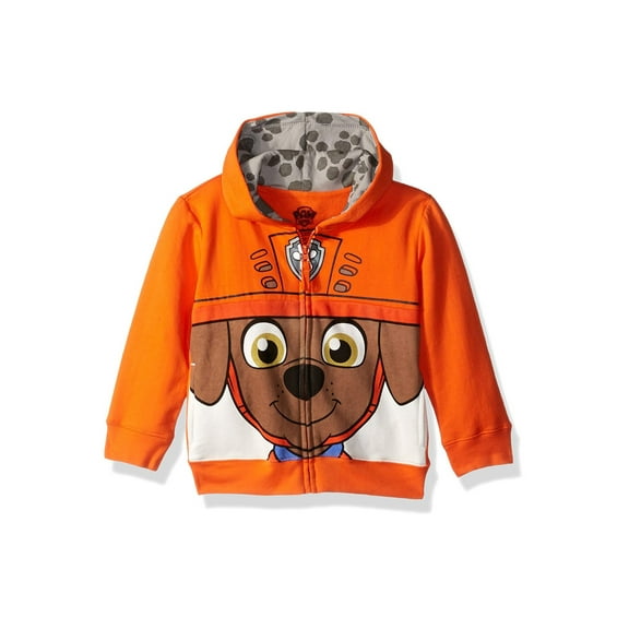 Paw Patrol Toddler Boy Big Face Zip-Up Hoodie Sweatshirt (2T-5T)